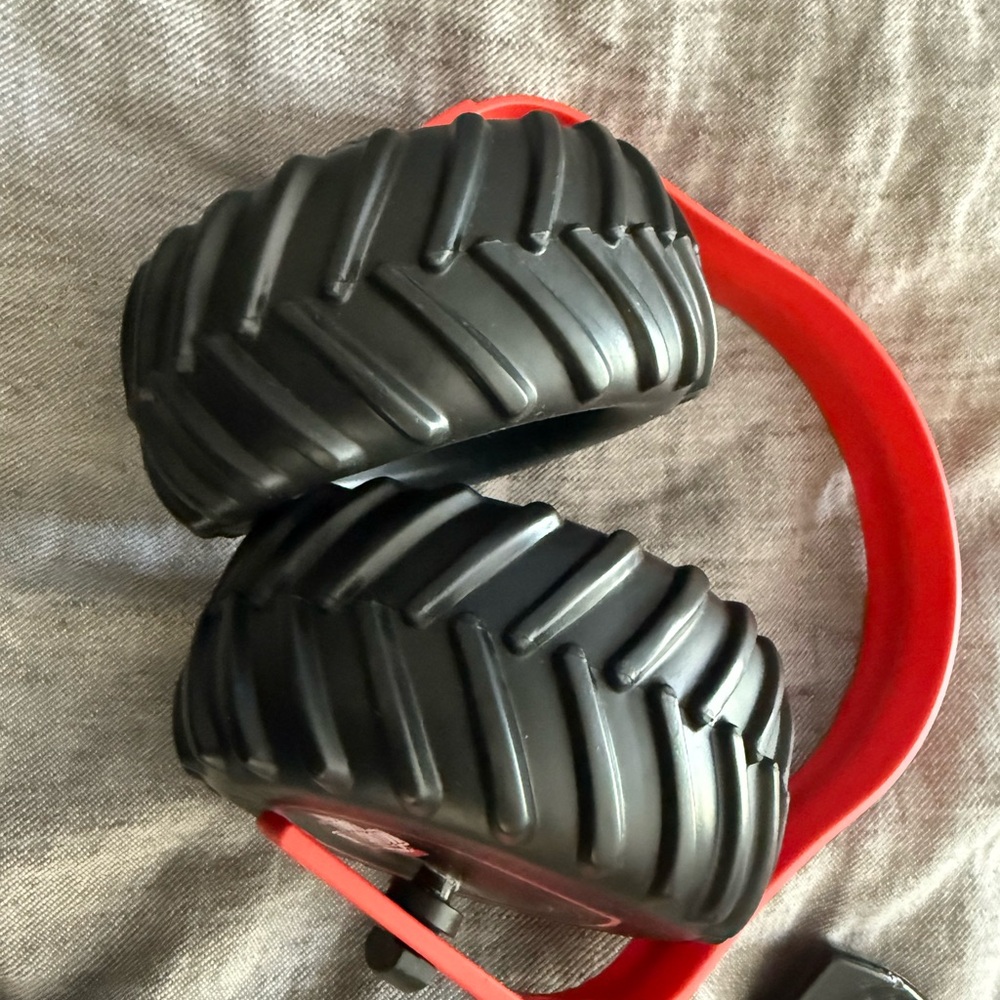 Red and Black Toy Wheels